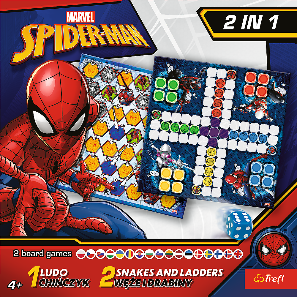 Game 2in1 Chinese Man / Snakes and Ladders - Spider-Man Trefl 02419