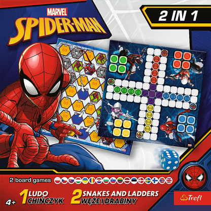 Game 2in1 Chinese Man / Snakes and Ladders - Spider-Man Trefl 02419