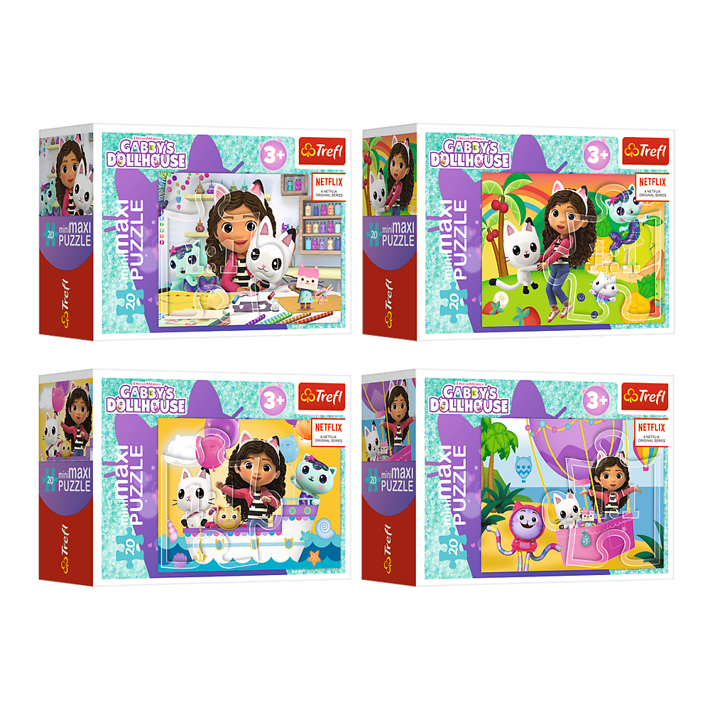Puzzle 20 dílků miniMaxi – Barevný den Gabi – Trefl