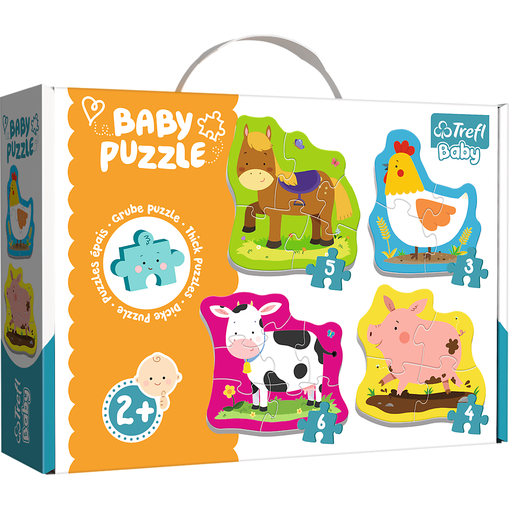 Puzzle Baby Classic – Zvířátka na venkově – Trefl