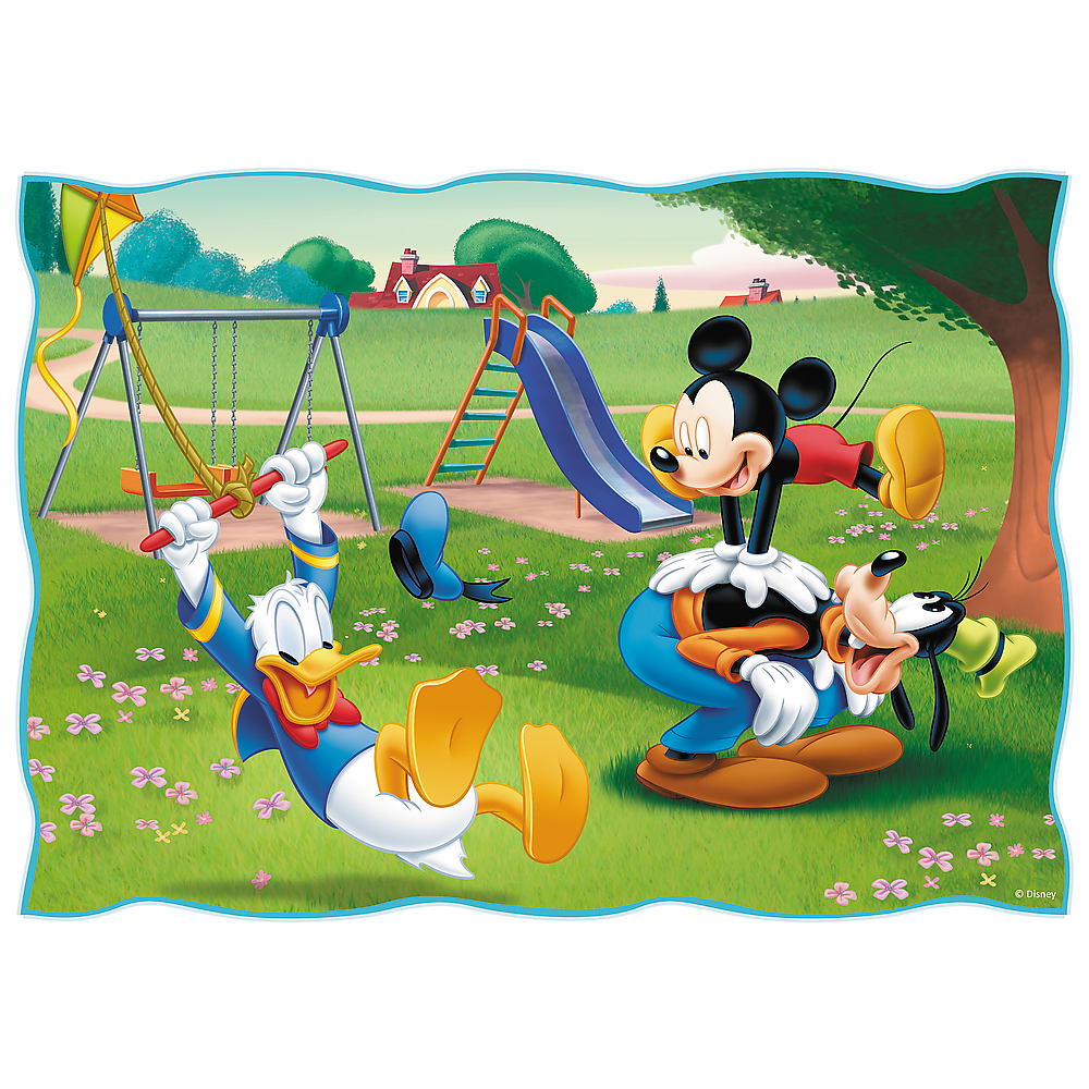 Puzzle 4v1 Mickey's Cool Day – 12 až 24 dílků – Trefl