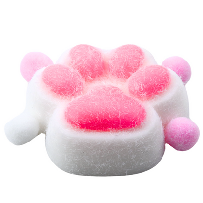 Cat Paw Squishy Anti-Stress Toy Sensory Fur Squishy White