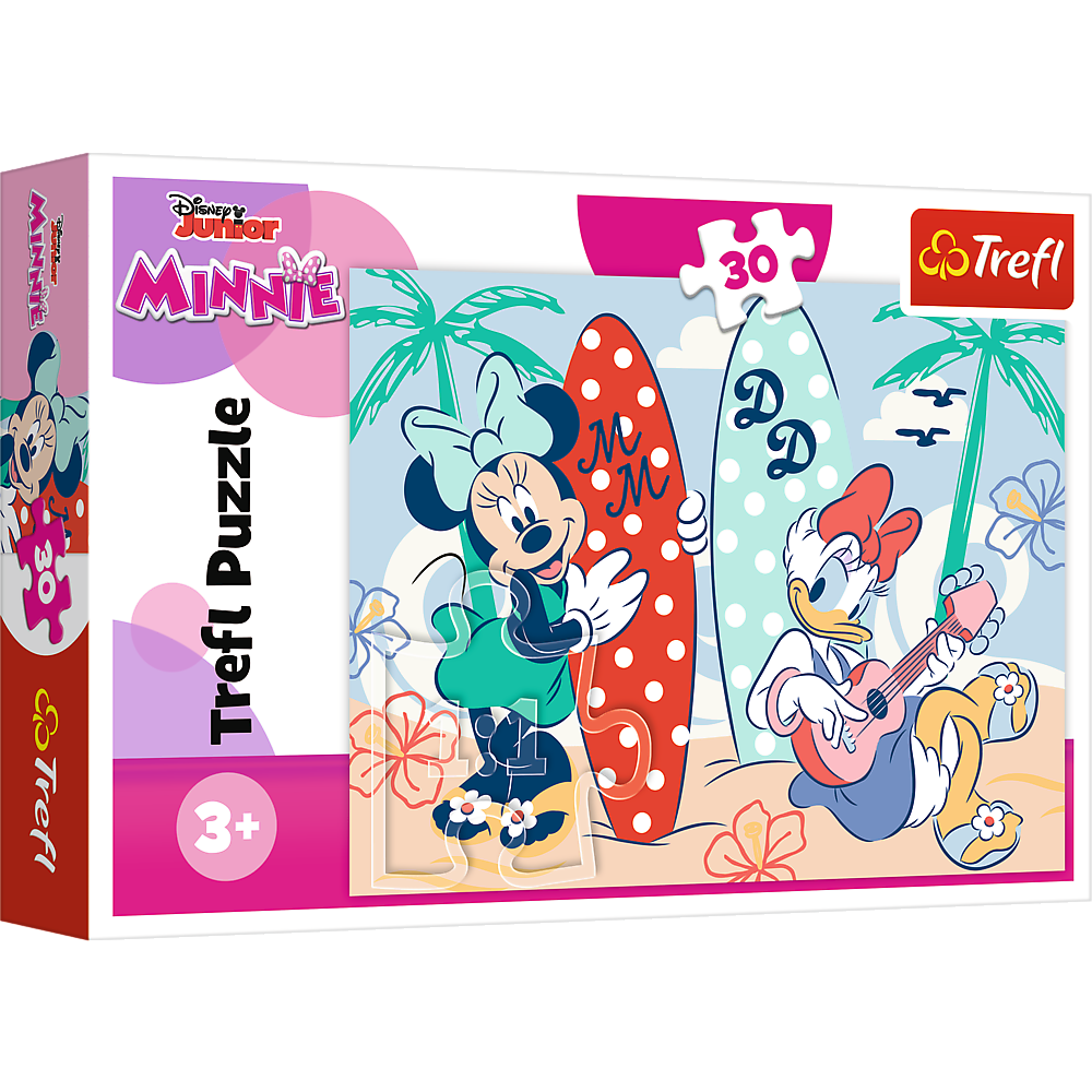 Puzzle Barevná Minnie 30 dílků pro děti od 3 let – Disney Trefl