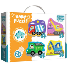 Puzzle Baby Classic – Stavební vozidla, 4 puzzle – Trefl