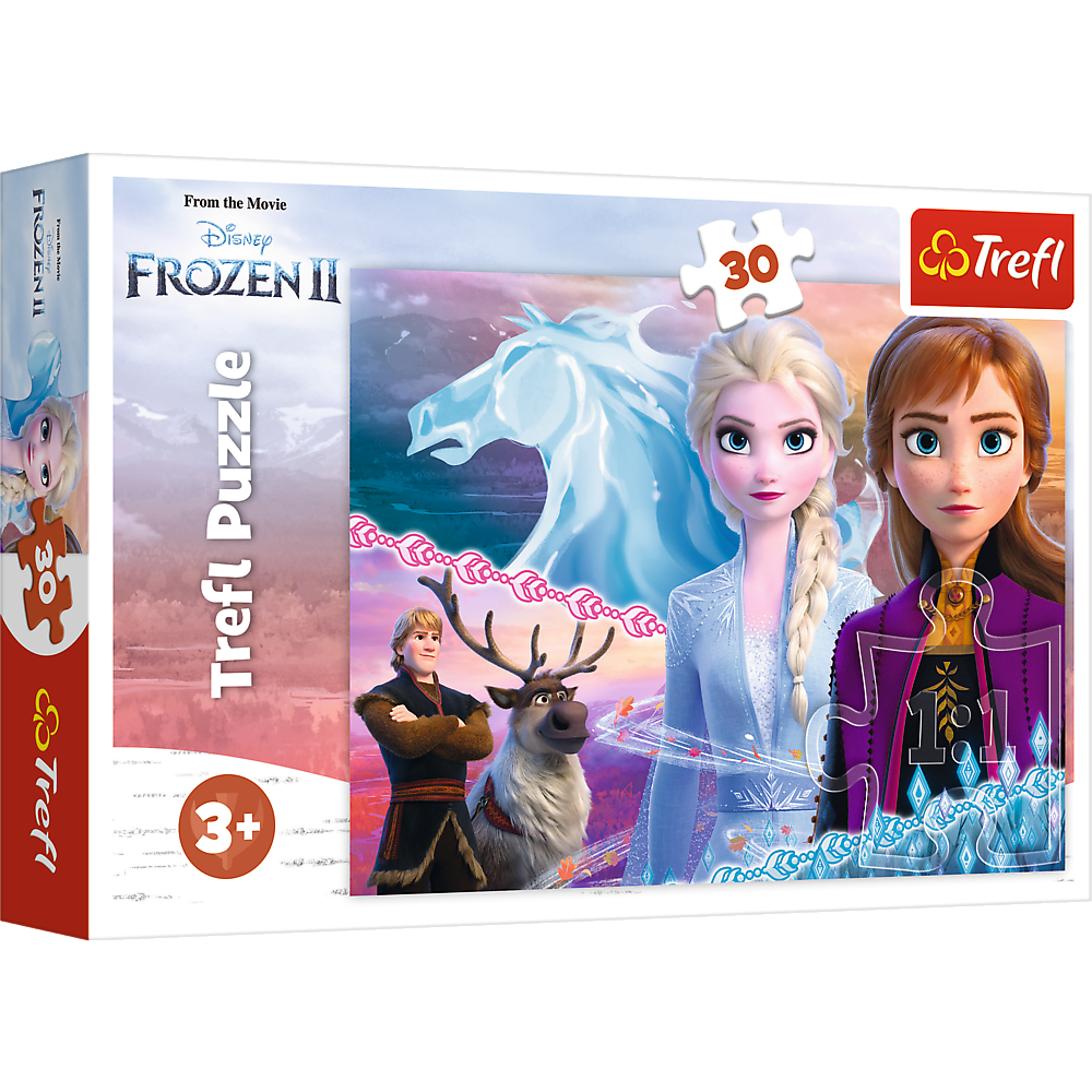 Puzzle 30 dílků Odvaha sester – Disney Frozen 2