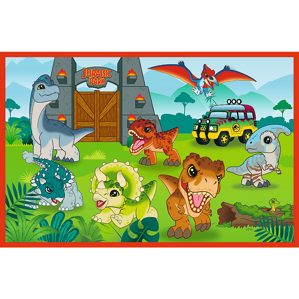 Puzzle 2x24 dílků Malí dinosauři pro děti – Jurassic World