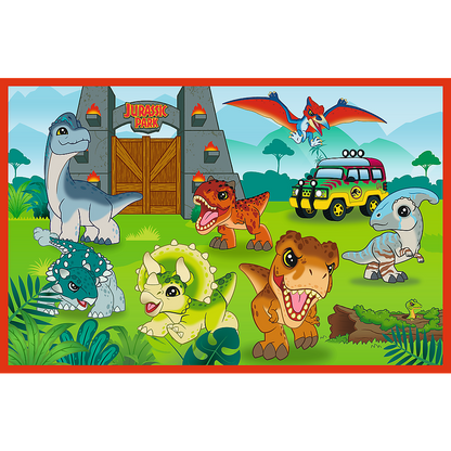 Puzzle 2x24 dílků Malí dinosauři pro děti – Jurassic World