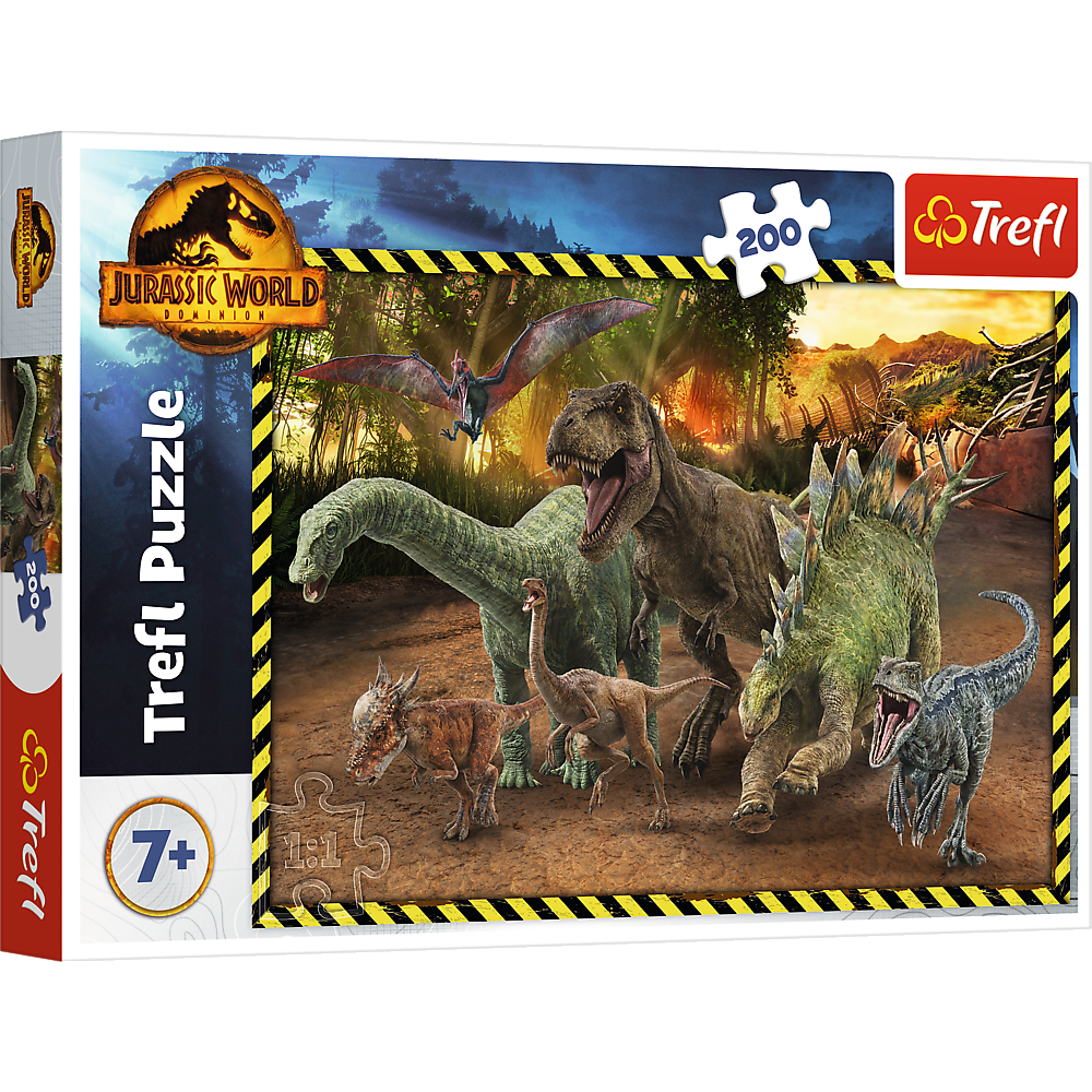 Puzzle Dinosauři z Jurského parku, 200 dílků – Jurassic World
