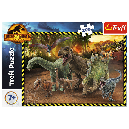 Puzzle Dinosauři z Jurského parku, 200 dílků – Jurassic World