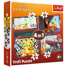 Puzzle 4v1 Odvážný Lví král – Disney Lion King Trefl