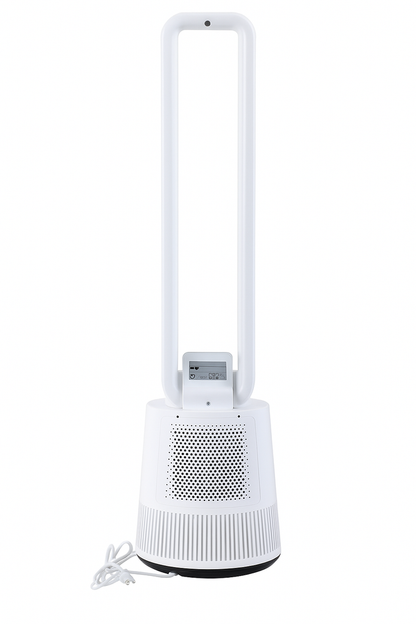 Beznožový stojanový ventilátor s oscilací a LCD displejem – LEAN