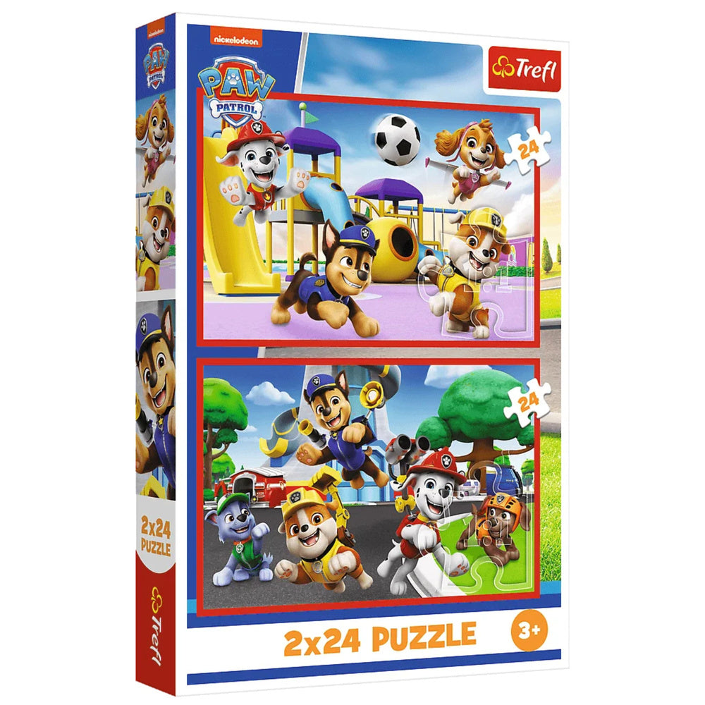 Puzzle 2x24 dílků Tlapková patrola – Trefl