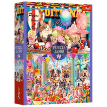 Puzzle 2x500 dílků Fluffy Friends – Trefl