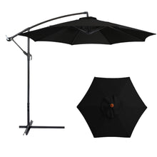 Boční zahradní slunečník s naklápěním 350 × 250 cm – černý