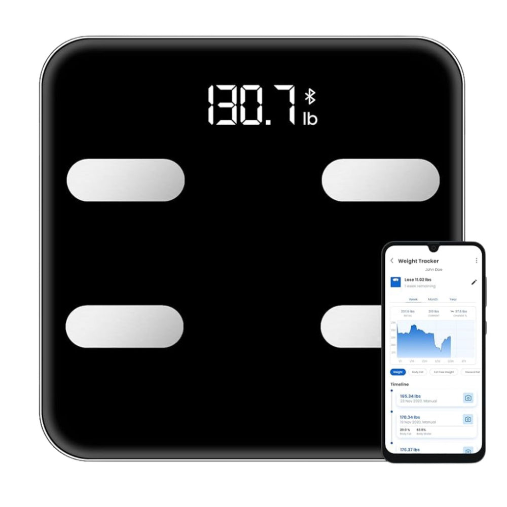 Chytrá osobní váha s Bluetooth a analýzou těla – BMI BMR