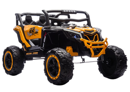 Elektrické autíčko M2 4x4 žluté – dětské vozítko na baterii