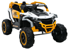 Elektrické autíčko M3 4x4 žluto-bílé – bateriové vozidlo