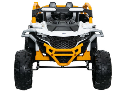 Elektrické autíčko M3 4x4 žluto-bílé – bateriové vozidlo