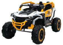 Elektrické autíčko M3 4x4 žluto-bílé – bateriové vozidlo