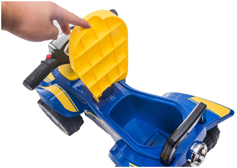 Odrážedlo čtyřkolka se zvuky a světly – modré