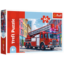 Puzzle 60 dílků – Hasičské auto Trefl 17405