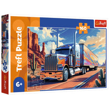 Puzzle 160 dílků – Náklaďák na cestě – Trefl