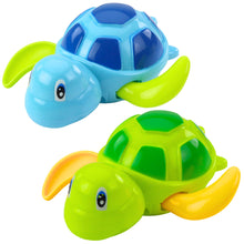 Wind-Up Bath Toy Turtle Blue Green 13 cm
