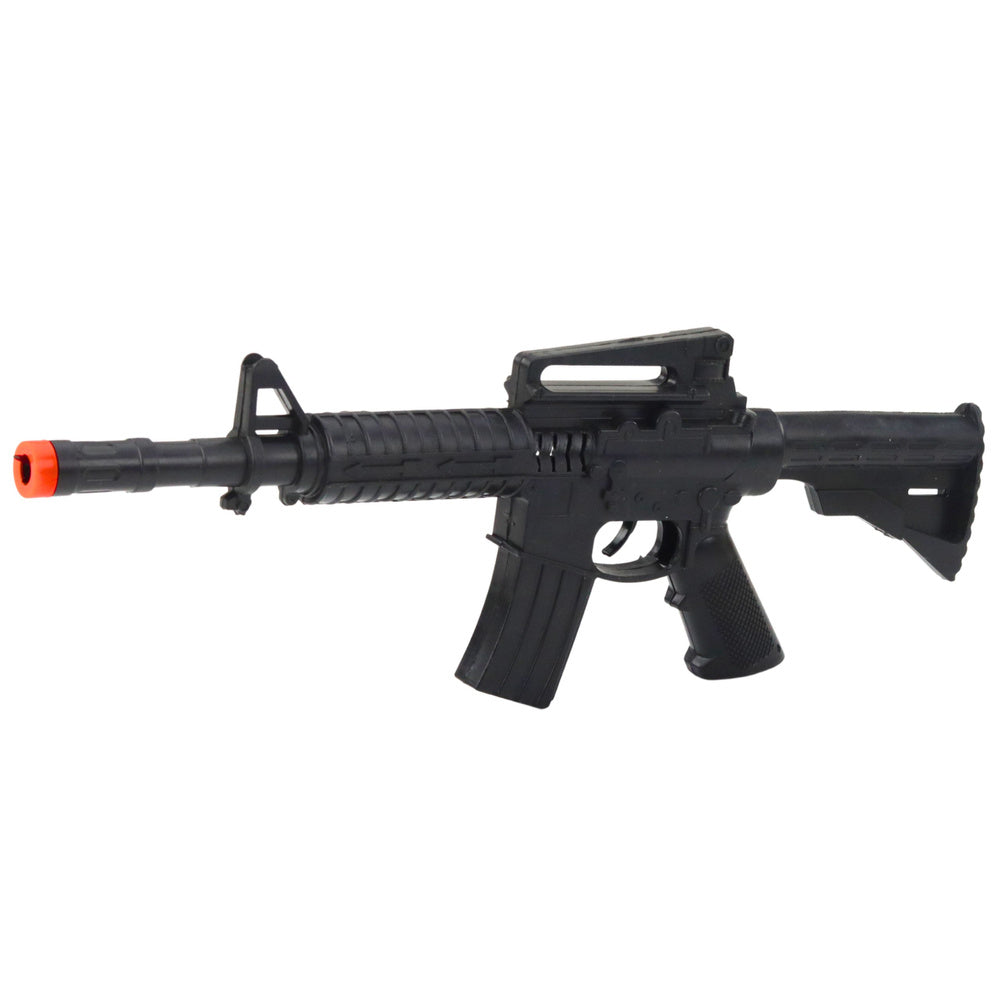 Toy Rifle Mechanical Shot Sound Black 32cm