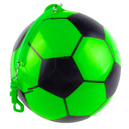 Rubber Soccer Ball Spring Holder Green 22cm