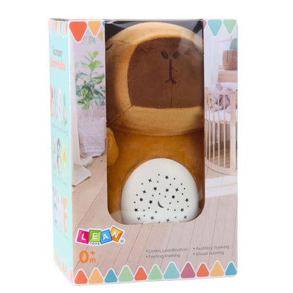 Plyšová kapybara s projektorem hvězd a ukolébavkami – Usínáček