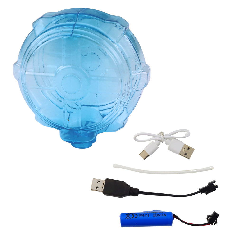 Elektrická vodní pistole s dobíjecí baterií a světlem – modrá