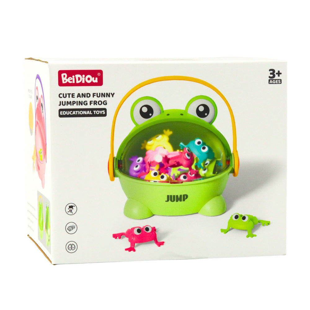 Skákající žabky – zábavná hra na zručnost s 15 žabkami