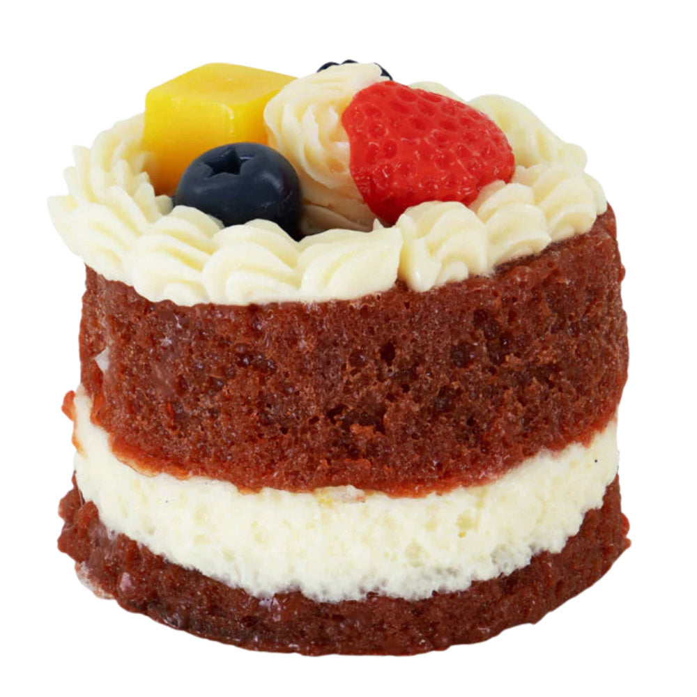 Antistresová hračka Squishy dort s ovocem 6 × 7 cm