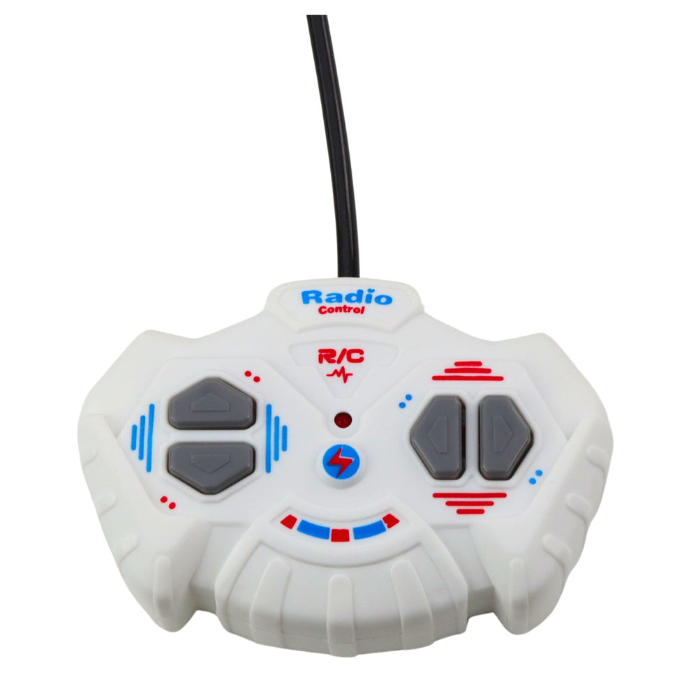 RC bagr na dálkové ovládání s LED světly 1:30 – bílý