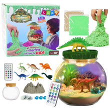 DIY Dinosaur Terrarium Creative Kit with LED Light and Remote Control