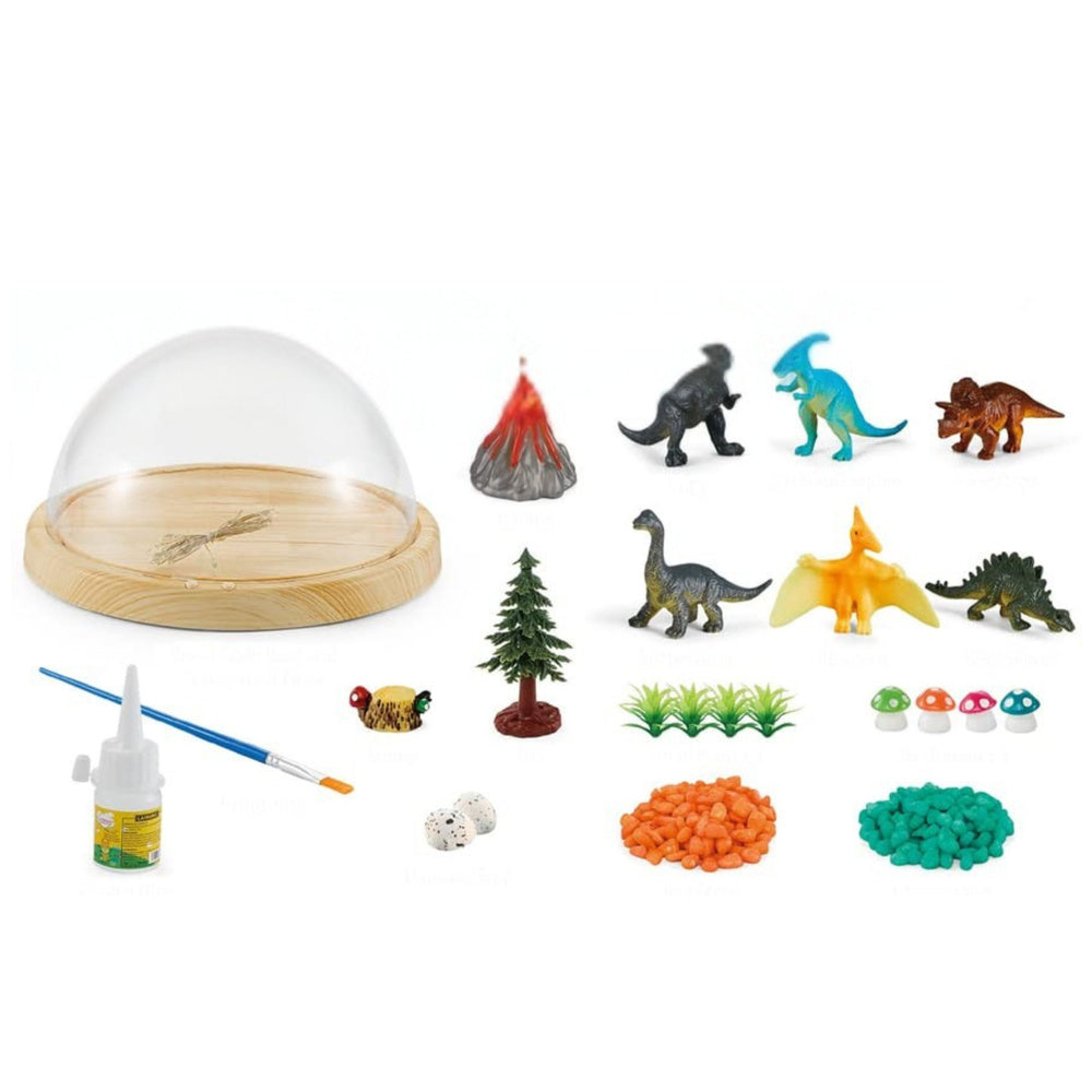 Kreativní sada DIY terárko s dinosaury a nočním světlem