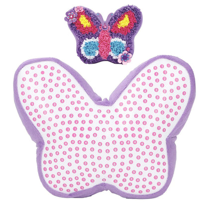 DIY Creative Kit Sewing Pillow Butterfly Embroidery Purple