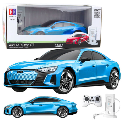 RC auto Audi RS E-tron GT na dálkové ovládání, modrá 1:14
