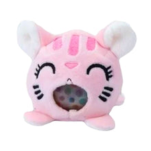 Plush Toy Squeezable Squishy with Water Balls Dog Cat 6 cm
