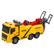 Odtahové auto s hákem a plošinou se světly a zvuky 1:16