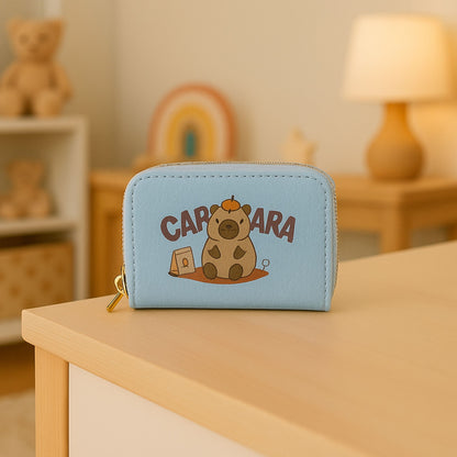 Peněženka s kapy­barou modrá – 2 přihrádky, 12,5 cm