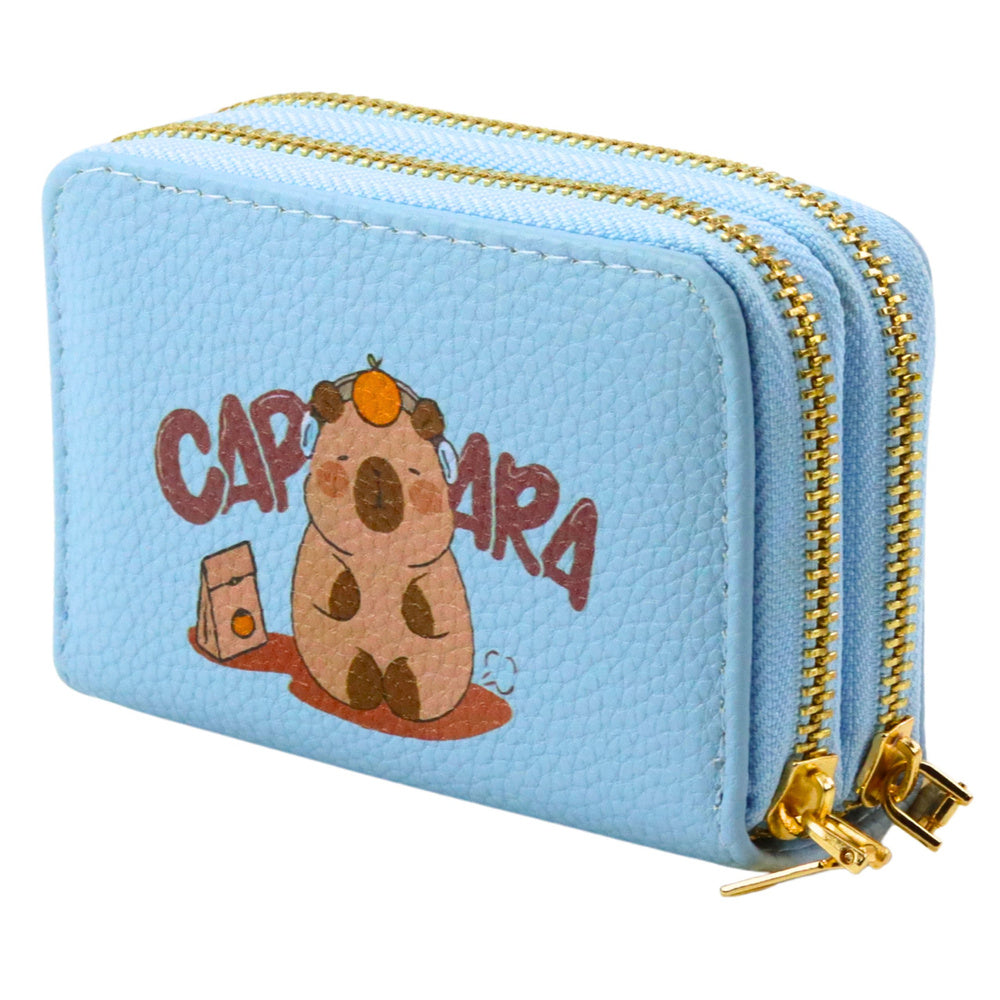 Peněženka s kapy­barou modrá – 2 přihrádky, 12,5 cm