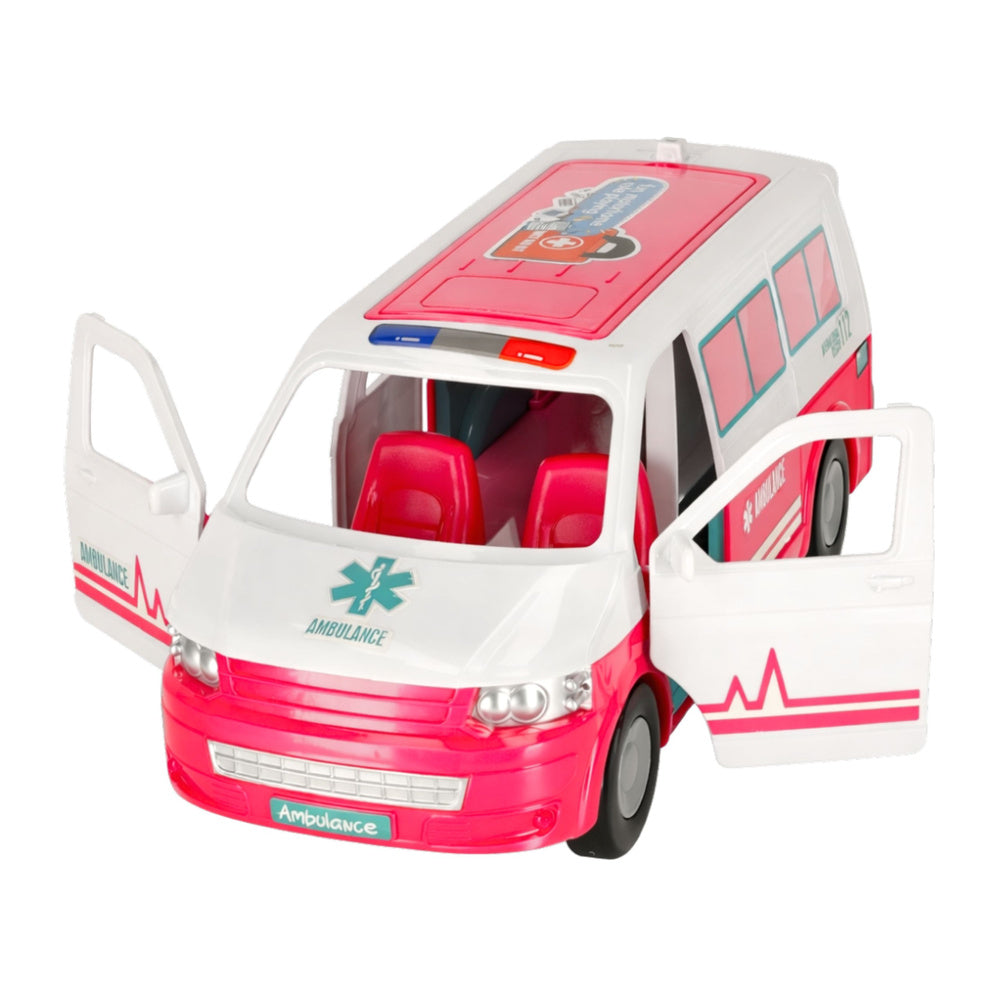 Mobilní nemocnice s ambulancí 2v1 – panenka doktorka a lékařské příslušenství