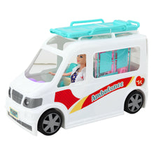 Mobilní nemocnice s ambulancí a panenkou lékaře – 2v1