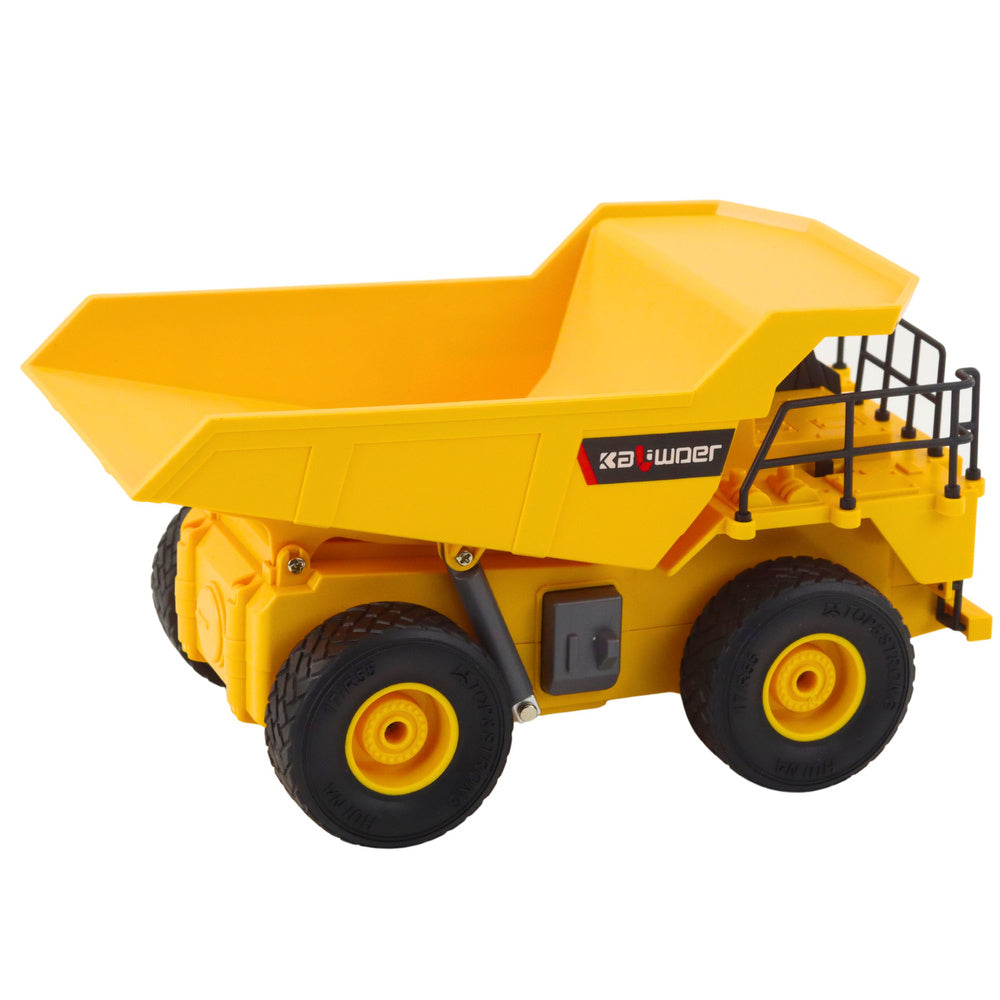 RC sklápěč s dálkovým ovládáním a LED světly 1:24 – žlutý