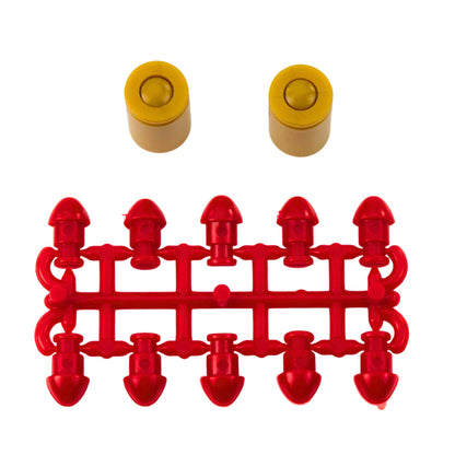 Mini pistole s náboji a nábojnicemi – černá, 13,5 cm