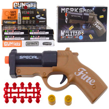 Mini pistole s náboji a nábojnicemi 13,5 cm – hnědočerná