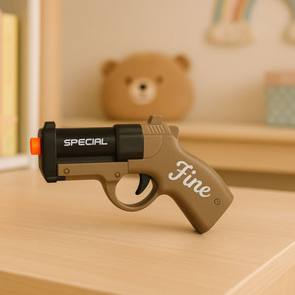 Mini pistole s náboji a nábojnicemi 13,5 cm – hnědočerná