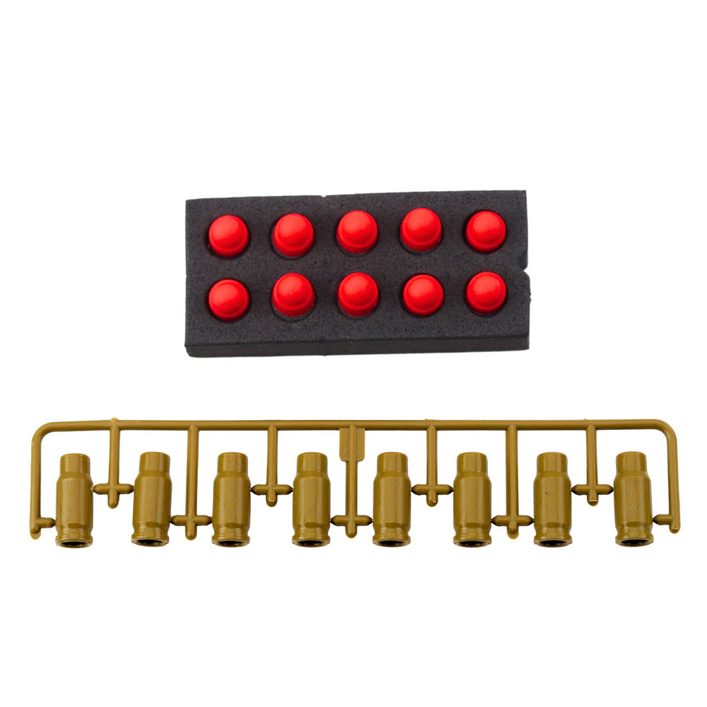 Pistole na pěnové náboje s nábojnicemi – zelená