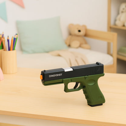 Pistole na pěnové náboje s nábojnicemi – zelená